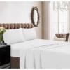 imageTribeca Living Crisp and Smooth Egyptian Cotton Percale Solid Sheets and Pillowcase Set Extra Deep Pocket 350 Thread Count 4Piece Luxury Bedding California King Light IvoryLavender