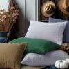 imageTribeca Living Crisp and Smooth Egyptian Cotton Percale Solid Sheets and Pillowcase Set Extra Deep Pocket 350 Thread Count 4Piece Luxury Bedding California King Light IvoryPilot Blue