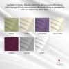 imageTribeca Living Crisp and Smooth Egyptian Cotton Percale Solid Sheets and Pillowcase Set Extra Deep Pocket 350 Thread Count 4Piece Luxury Bedding California King Light IvoryGreen