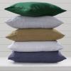 imageTribeca Living Crisp and Smooth Egyptian Cotton Percale Solid Sheets and Pillowcase Set Extra Deep Pocket 350 Thread Count 4Piece Luxury Bedding California King Light IvoryPilot Blue