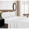 imageTribeca Living Crisp and Smooth Egyptian Cotton Percale Solid Sheets and Pillowcase Set Extra Deep Pocket 350 Thread Count 4Piece Luxury Bedding California King Light IvoryLavender