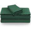 imageTribeca Living Crisp and Smooth Egyptian Cotton Percale Solid Sheets and Pillowcase Set Extra Deep Pocket 350 Thread Count 4Piece Luxury Bedding California King Light IvoryJade Green