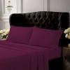 imageTribeca Living Crisp and Smooth Egyptian Cotton Percale Solid Sheets and Pillowcase Set Extra Deep Pocket 350 Thread Count 4Piece Luxury Bedding California King Light IvoryPurple