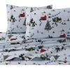 imageTribeca Living SOL230FLSSTWXSA Solid 230GSM Flannel Twill 24 inch Extra Deep Pocket Sheet Set with Oversize Flat Twin XL Sage GreenNorth Pole