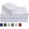 imageTribeca Living SOL230FLSSTWXSA Solid 230GSM Flannel Twill 24 inch Extra Deep Pocket Sheet Set with Oversize Flat Twin XL Sage GreenWhite