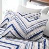 imageTribeca Living 200GSM Chevron Printed Deep Pocket Flannel Sheet Set Twin