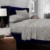 imageTribeca Living 300 Thread Count Fiji Paisley Printed Egyptian Cotton Deep Pocket Sheet Set Twin MulticolorMulticolor
