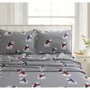 imageTribeca Living CHREVESNSHTW Deep Pocket Sheet Set Twin Xmas Eve SnowflakesPolar Bear