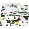 imageTribeca Living SOL230FLSSTWXSA Solid 230GSM Flannel Twill 24 inch Extra Deep Pocket Sheet Set with Oversize Flat Twin XL Sage GreenNorth Pole