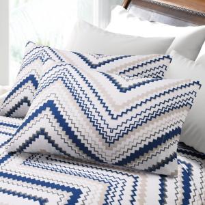 imageTribeca Living 200GSM Chevron Printed Deep Pocket Flannel Sheet Set Twin