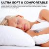 imageTribeca Living Cal King Flat Sheet Soft Egyptian Cotton Sateen Solid Sheets Oversized 500 Thread Count Luxury Bedding Midnight BlueCaf