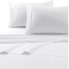 imageTribeca Living Soft Egyptian Cotton Sateen Solid Sheets and Pillowcase Set Deep Pocket 600 Thread Count 6Piece Luxury Bedding California King ClayWhite
