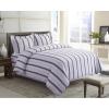 imageTribeca Living ST170DSKIBG Flannel Oversized Duvet Set King BlackGrey