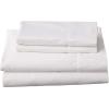imageTribeca Living California King Bed Sheet Set Soft Egyptian Cotton Sateen Solid Sheets and Pillowcase Set Extra Deep Pocket 800 Thread Count 4Piece Luxury Bedding WhiteWhite