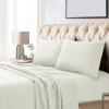imageTribeca Living California King Bed Sheet Set Soft Egyptian Cotton Sateen Solid Sheets and Pillowcase Set Extra Deep Pocket 800 Thread Count 4Piece Luxury Bedding WhiteIvory