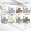 imageTribeca Living California King Bed Sheet Set Soft Egyptian Cotton Sateen Solid Sheets and Pillowcase Set Extra Deep Pocket 800 Thread Count 4Piece Luxury Bedding WhiteIvory
