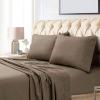 imageTribeca Living Luxury 800 Thread Count California King Sheet Set 100 Egyptian Cotton Sateen Deep Pocket Sheets Soft ampamp Breathable Elegant Hemstitched Design  TaupeTaupe