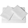 imageTribeca Living Soft Egyptian Cotton Sateen Solid Pillowcase Set Extra Deep Pocket 600 Thread Count Bed Sheet Cal King ChocolateWhite