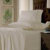 imageTribeca Living King Bed Sheet Set Soft Cotton Sateen Solid Sheets and Pillowcase Set Extra Deep Pocket 750 Thread Count 4Piece Luxury Bedding WhiteBone