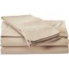 imageTribeca Living King Bed Sheet Set Soft Cotton Sateen Solid Sheets and Pillowcase Set Extra Deep Pocket 750 Thread Count 4Piece Luxury Bedding WhiteCashmere
