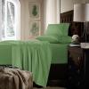 imageTribeca Living King Bed Sheet Set Soft Cotton Sateen Solid Sheets and Pillowcase Set Extra Deep Pocket 750 Thread Count 4Piece Luxury Bedding WhiteSage Green