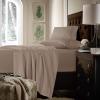 imageTribeca Living King Bed Sheet Set Soft Cotton Sateen Solid Sheets and Pillowcase Set Extra Deep Pocket 750 Thread Count 4Piece Luxury Bedding WhiteSalmon