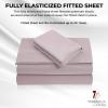 imageTribeca Living Luxury 800 Thread Count California King Sheet Set 100 Egyptian Cotton Sateen Deep Pocket Sheets Soft ampamp Breathable Elegant Hemstitched Design  LavenderLavender