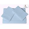 imageTribeca Living Egyptian Cotton Sateen 800 Thread Count Hemstitched Deep Pocket Sheet Set King Blue