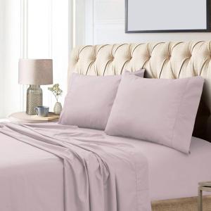 imageTribeca Living Luxury 800 Thread Count California King Sheet Set 100 Egyptian Cotton Sateen Deep Pocket Sheets Soft ampamp Breathable Elegant Hemstitched Design  LavenderLavender