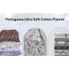 imageTribeca Living Cotton Flannel King Pillowcases UltraSoft Portuguese Printed Flannel Bedding Set of 2 Chiara LeavesChiara Leaves