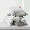 imageTribeca Living Cotton Flannel King Pillowcases UltraSoft Portuguese Printed Flannel Bedding Set of 2 Chiara LeavesPine Cones and Berries