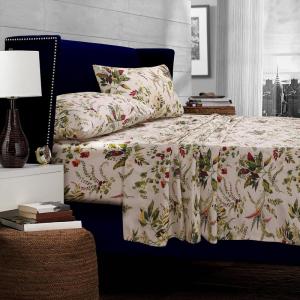 imageTribeca Living Maui Printed Deep Pocket Percale Sheet Set Twin Multicolor