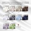 imageTribeca Living Cotton Queen Duvet Cover Set 750 Thread Count 3 Piece Set Includes Plain Oversized Queen Duvet Cover ampamp Two Sham Pillowcases WhiteIvory