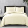 image300 Thread Count Rayon from Bamboo Oversized Duvet Cover Set Queen Ivory