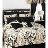 imageTribeca Living Room in A Bag 24 Piece Set Includes Oversized Comforter Shams Bedskirt Curtains Valance Decorative Cushions and Bed Sheets Cal King Prague