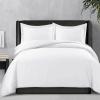 image300 Thread Count Rayon from Bamboo Oversized Duvet Cover Set Queen White