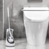 imageMarbarsse Bathroom Toilet Bowl Brush and Holder Curved Design Toilet Brush for Deep Cleaning Under Rim Best Toilet Brush Set Easy Handy CompactToilet BowlCleaner Brush for Bathroom 2 Pack2 Pack Round