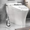 imageMarbarsse Bathroom Toilet Bowl Brush and Holder Curved Design Toilet Brush for Deep Cleaning Under Rim Best Toilet Brush Set Easy Handy CompactToilet BowlCleaner Brush for Bathroom 2 Pack2 Pack Round