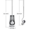 imageMarbarsse Bathroom Toilet Bowl Brush and Holder Curved Design Toilet Brush for Deep Cleaning Under Rim Best Toilet Brush Set Easy Handy CompactToilet BowlCleaner Brush for Bathroom 2 Pack2 Pack Round
