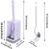 imageMarbarsse Bathroom Toilet Bowl Brush and Holder Curved Design Toilet Brush for Deep Cleaning Under Rim Best Toilet Brush Set Easy Handy CompactToilet BowlCleaner Brush for Bathroom 2 Pack2 Pack