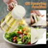 imageMarbrasse Auto Flip Olive Oil Dispenser Bottle20 OZ Leakproof Condiment Container With Automatic Cap and StopperNonDrip SpoutNonSlip Handle for Kitchen Cooking BrownBeige