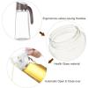 imageMarbrasse Auto Flip Olive Oil Dispenser Bottle20 OZ Leakproof Condiment Container With Automatic Cap and StopperNonDrip SpoutNonSlip Handle for Kitchen Cooking BrownBrown