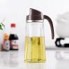 imageMarbrasse Auto Flip Olive Oil Dispenser Bottle20 OZ Leakproof Condiment Container With Automatic Cap and StopperNonDrip SpoutNonSlip Handle for Kitchen Cooking BrownBrown