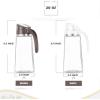 imageMarbrasse Auto Flip Olive Oil Dispenser Bottle20 OZ Leakproof Condiment Container With Automatic Cap and StopperNonDrip SpoutNonSlip Handle for Kitchen Cooking Brown1 Pcs White  1 Pcs Brown