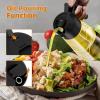 imageMarbrasse Auto Flip Olive Oil Dispenser Bottle20 OZ Leakproof Condiment Container With Automatic Cap and StopperNonDrip SpoutNonSlip Handle for Kitchen Cooking BrownBlack