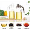 imageMarbrasse Auto Flip Olive Oil Dispenser Bottle20 OZ Leakproof Condiment Container With Automatic Cap and StopperNonDrip SpoutNonSlip Handle for Kitchen Cooking BrownBrown