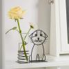 imageMarbrasse Desktop Glass Planter Vase Holder Modern Creative Cat Plant Terrarium Metal Stand for Hydroponics Plants Home Garden Wedding Decoration Outdoor Planter Ideas Style 2A101shuipei001