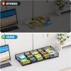 imageMarbrasse Expandable Desk Drawer Organizer Mesh Drawer Organizer Tray with 10 Adjustable Compartments Desk Organizers and Accessories 5 Dividers Drawer for Office Supplies Makeup ampamp Vanity BlackLonger Expandable Drawer OrganizerB