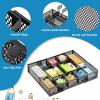 imageMarbrasse Expandable Desk Drawer Organizer Mesh Drawer Organizer Tray with 10 Adjustable Compartments Desk Organizers and Accessories 5 Dividers Drawer for Office Supplies Makeup ampamp Vanity BlackBlack2P