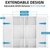 imageMarbrasse Expandable Desk Drawer Organizer Mesh Drawer Organizer Tray with 10 Adjustable Compartments Desk Organizers and Accessories 5 Dividers Drawer for Office Supplies Makeup ampamp Vanity BlackWhite2P